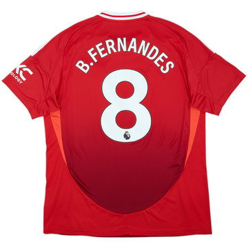 2024-25 Manchester United Maillot Domicile B.Fernandes #8 - 10/10 - (XL)