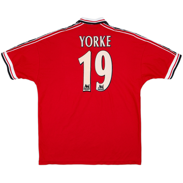 1998-00 Manchester United Maillot domicile Yorke #19 - 8/10 - (XL)
