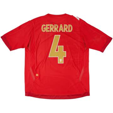 2006-08 England Maillot extérieur Gerrard #4 - 5/10 - (XL)