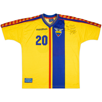 1998-01 Ecuador Maillot Domicile Signé #20 (Graziani) (Version Match)
