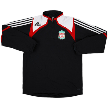 2007-08 Liverpool adidas Haut d'entraînement 1/4 zip - 7/10 - (S)