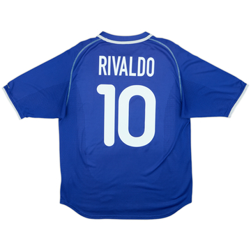 2000-02 Brazil Maillot extérieur Rivaldo #10 - 6/10 - (L)