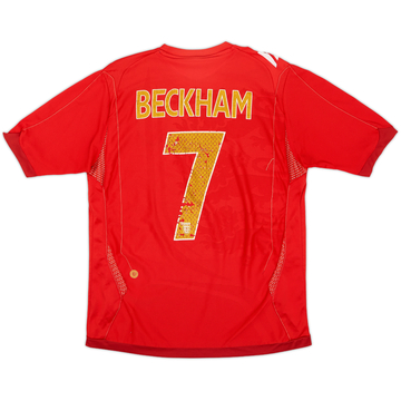 2006-08 England Maillot extérieur Beckham #7 - 4/10 - (M)