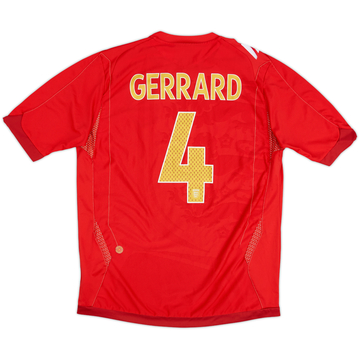 2006-08 Maillot extérieur Angleterre Gerrard #4 - 8/10 - (M)