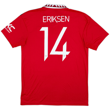 2022-23 Manchester United Maillot Domicile Eriksen #14 - 9/10 - (L)
