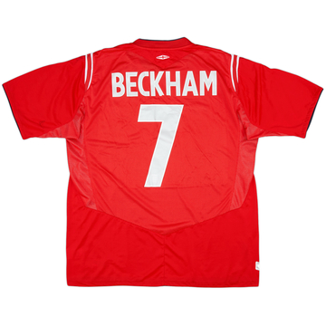 2004-06 England Maillot extérieur Beckham #7 - 6/10 - (XL)