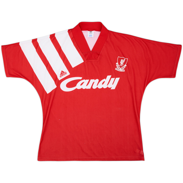 1991-92 Liverpool maillot domicile - 7/10 - (L)