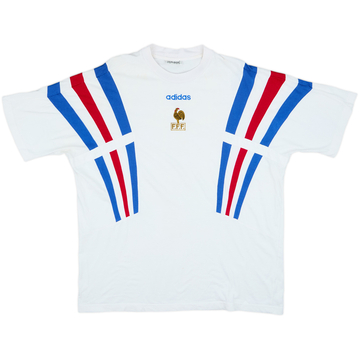 1996-98 France adidas T-shirt de loisirs - 7/10 - (XXL)