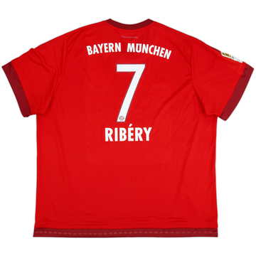 2015-16 Bayern Munich Maillot Domicile Ribery #7 - 6/10 - (3XL)