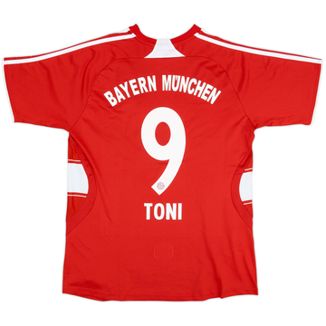 2008-09 Bayern Munich Maillot Domicile Toni #9 - 8/10 - (XL)