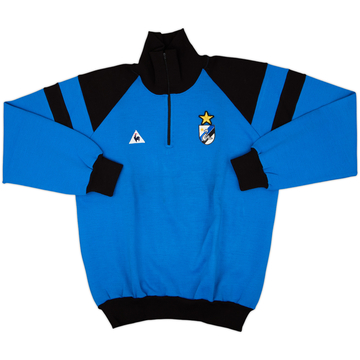 1986-88 Inter Milan Le Coq Sportif Haut d'entraînement quart de zip - 8/10 - (L)