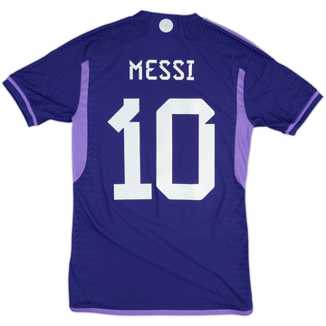 2022-23 Argentina Maillot extérieur authentique Messi #10 - 10/10 - (S)