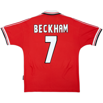 1998-00 Manchester United Maillot domicile Beckham #7 - 8/10 - (M)