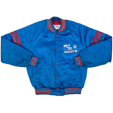 Années 90 New York Giants Chalk Line Blouson universitaire en satin - 5/10 - (L. Garçon)