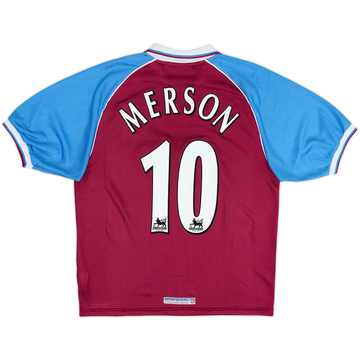 1998-99 Aston Villa Maillot domicile Merson #10 - 8/10 - (M)