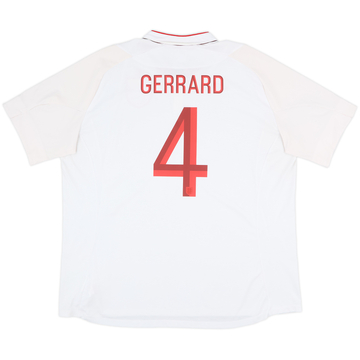 2012-13 England Maillot domicile Gerrard #4 - 6/10 - (3XL)