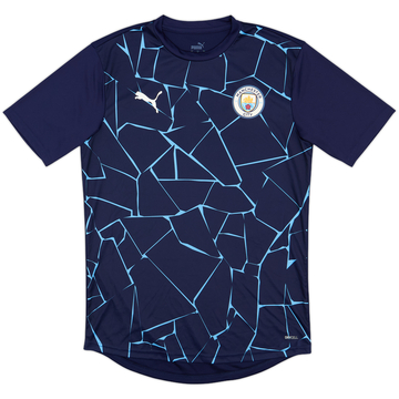 2020-21 Manchester City Puma Maillot d'entraînement avant-match - 10/10 - (M)