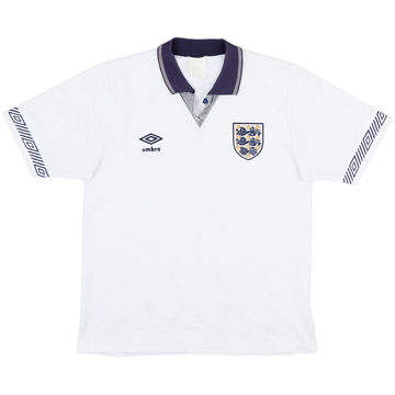 1990-92 England Maillot Domicile - 7/10 - (S)