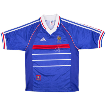 1998-00 France 'Pour Toi Youri Djorkaeff' Maillot Domicile - 6/10 - (S)