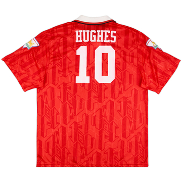 1992-94 Manchester United Maillot Domicile Hughes #10 - 9/10 - (XXL)