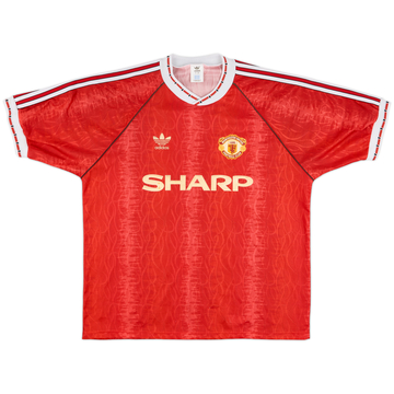 1990-92 Manchester United Maillot domicile - 8/10 - (L/XL)