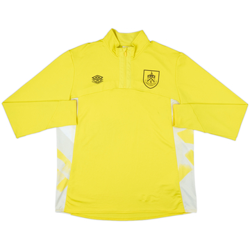 2019-20 Burnley Umbro Haut d'entraînement 1/4 Zip - 8/10 - (XXL)