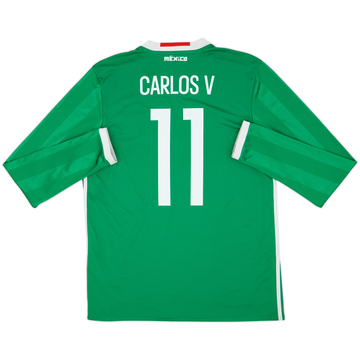 2016-17 Mexico Copa America Maillot Domicile Manches Longues Carlos V #11 - 6/10 - (L)