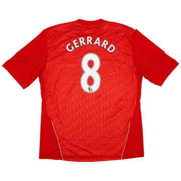 2010-12 Liverpool Maillot domicile Gerrard #8 - État 6/10 - (S)