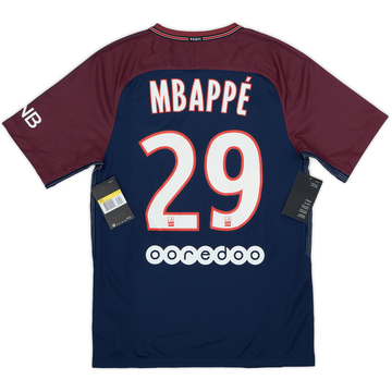 2017-18 Paris Saint-Germain Maillot Domicile Mbappe #29 (S)