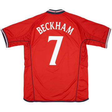 2002-04 England Maillot extérieur Beckham #7 (XL)