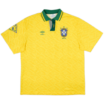 1991-93 Brazil Maillot Domicile #7 - 5/10 - (XL)