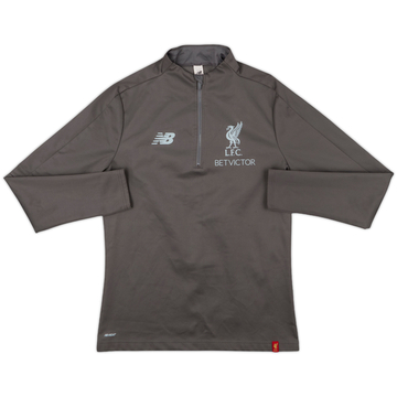 2018-19 Liverpool New Balance Haut d'entraînement zippé 1/4 - 8/10 - (S)