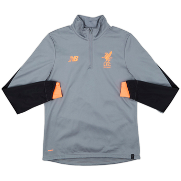 2017-18 Liverpool New Balance 1/4 Zip Haut d'entraînement - 8/10 - (M)