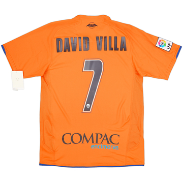 Valencia 2007-08 Maillot extérieur David Villa #7 (S)