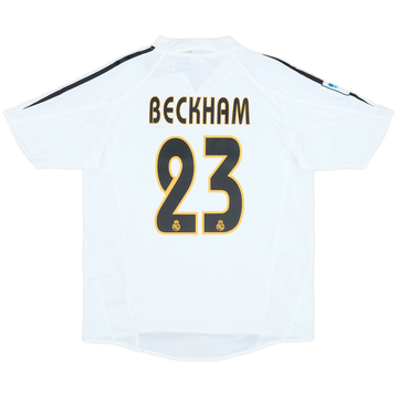 2004-05 Real Madrid Maillot Domicile Beckham #23 (XL.Boys)