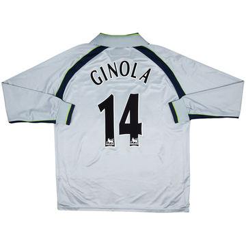 2001-02 Aston Villa Maillot extérieur L/S Ginola #14 - 8/10 - (XXL)