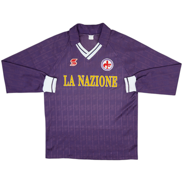 1990-91 Fiorentina Maillot Domicile Manches Longues - 7/10 - (L)