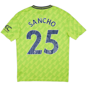 2022-23 Manchester United Maillot Third Sancho #25 - 5/10 - (XL.Boys)