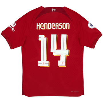 2022-23 Liverpool Maillot Domicile Authentique Henderson #14 - 7/10 - (M)