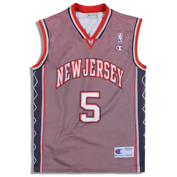 2001-05 New Jersey Nets Kidd #5 Maillot Champion (Alternatif) S