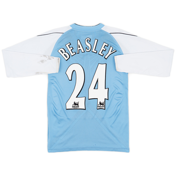 2006-07 Manchester City Domicile ML Maillot Beasley #24 - 5/10 - (S)