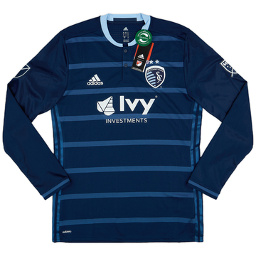 2017 Sporting Kansas City Maillot Authentique Extérieur Manches Longues (L)