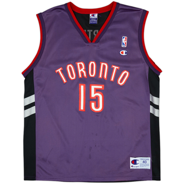 1999-02 Toronto Raptors Carter #15 Champion Maillot extérieur - 5/10 - (M)