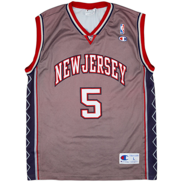2001-05 New Jersey Nets Kidd #5 Champion Maillot Alternatif - 9/10 - (L)