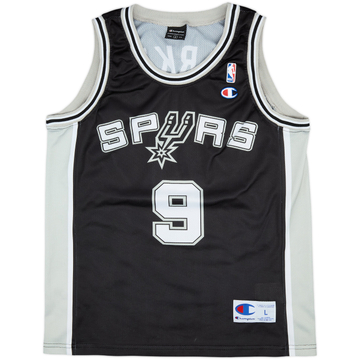 2002-10 San Antonio Spurs Parker #9 Champion Maillot extérieur - 9/10 - (L)