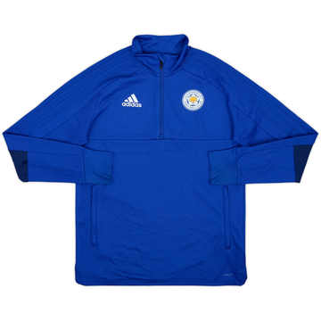 2018-19 Leicester City Édition Staff adidas Haut d'entraînement 1/4 zip - 8/10 - (L.Boys)