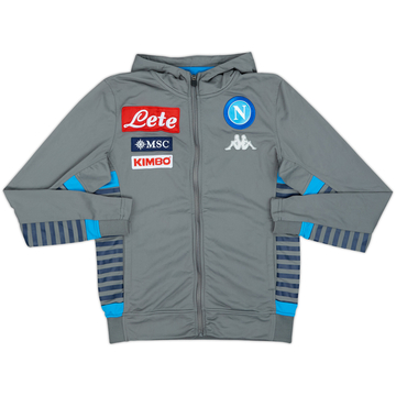 2019-20 Napoli Kappa Veste de survêtement à capuche - 7/10 - (XL.Boys)