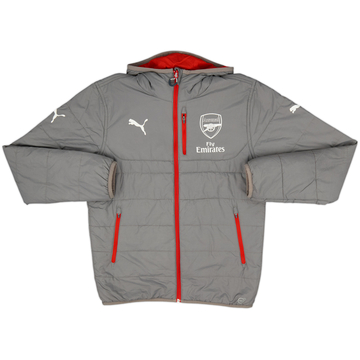 2017-18 Arsenal Puma Manteau de banc rembourré - 7/10 - (S)