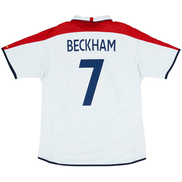 2003-05 England Maillot domicile Beckham #7 - 6/10 - (XL)