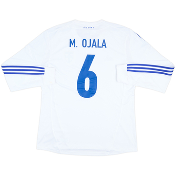 2012-13 Finland Maillot domicile manches longues version joueur M.Ojala #6 - 8/10 - (L)